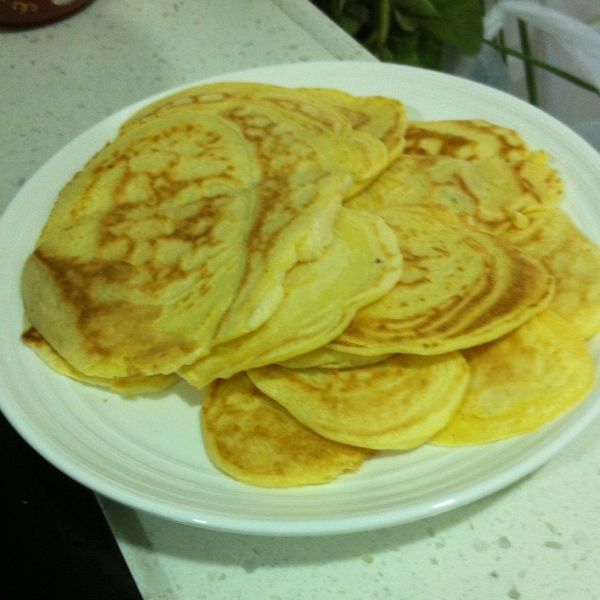 [肥丁手工坊] 熱香餅 ~ 無泡打粉 ( 低脂、無負擔 )：Sao Man Ieong 一起做