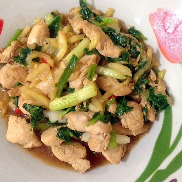 蔥爆雞丁：Faith 一起做