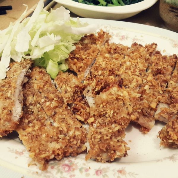 減肥就從春天開始之免炸豬排：Han Yang 一起做