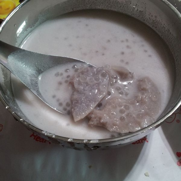 芋泥椰奶西米露：邱偉明 一起做