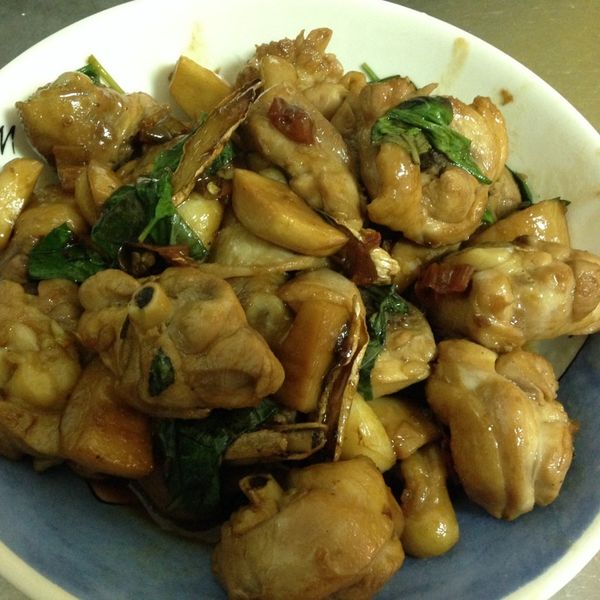 三杯菇菇雞 : 桃桃一起做