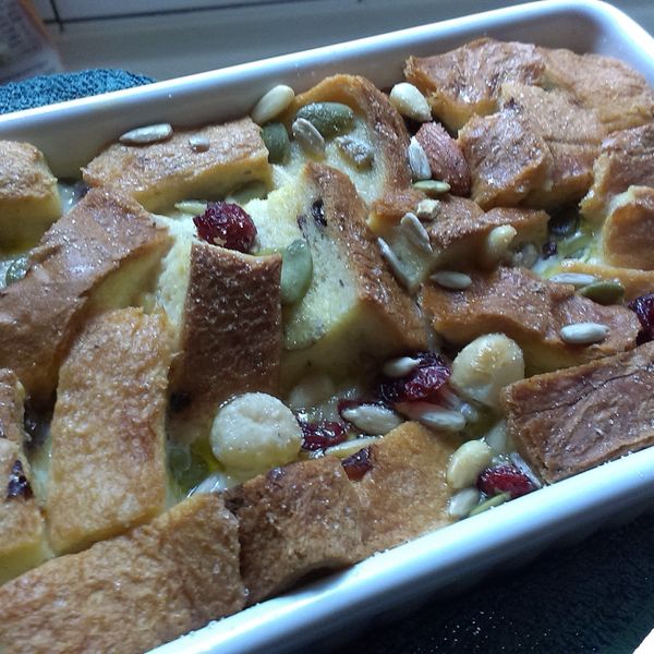 南瓜麵包布丁│熊貓眼女孩：呈呈的幸福園藝學 一起做