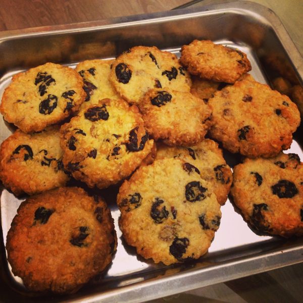 小烤箱做低糖燕麥堅果餅乾(另有大烤箱版)：阿妮塔楊 一起做