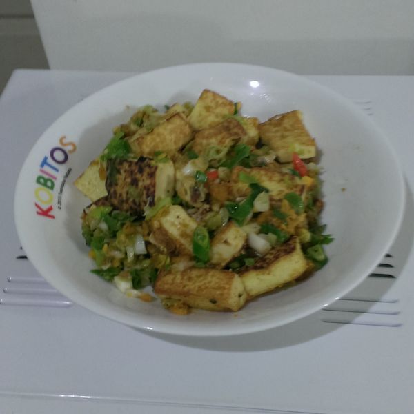 金沙豆腐 : 美黛子一起做