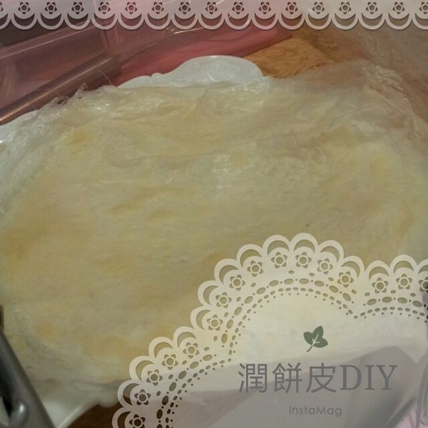 影音食譜 超簡單做潤餅皮(春捲皮) : 花丸子一起做