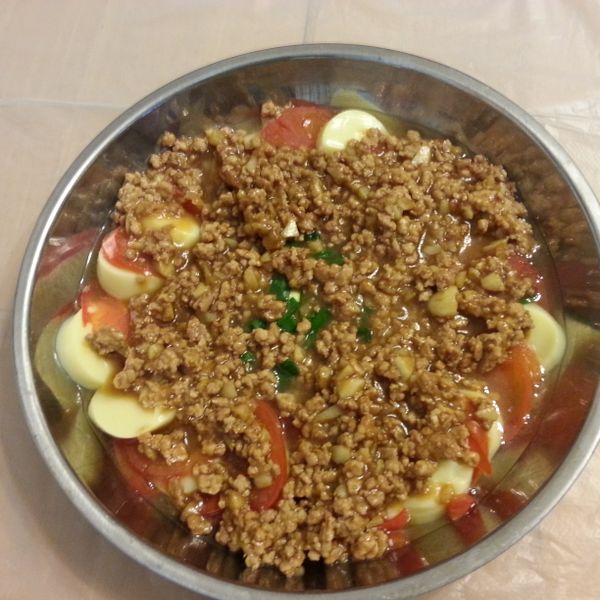 玉子豆腐蒸番茄蛋：Kelly So 一起做