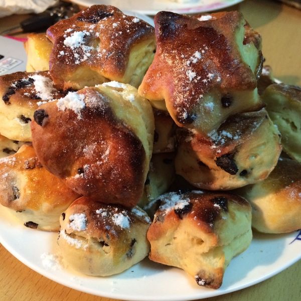 葡萄蔓越莓司康：小瑜 一起做