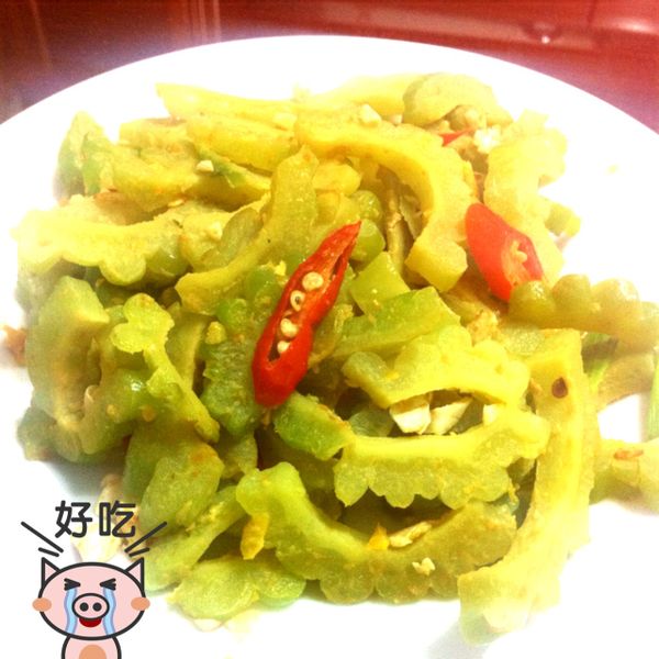鹹蛋炒苦瓜 : 誠食男子一起做