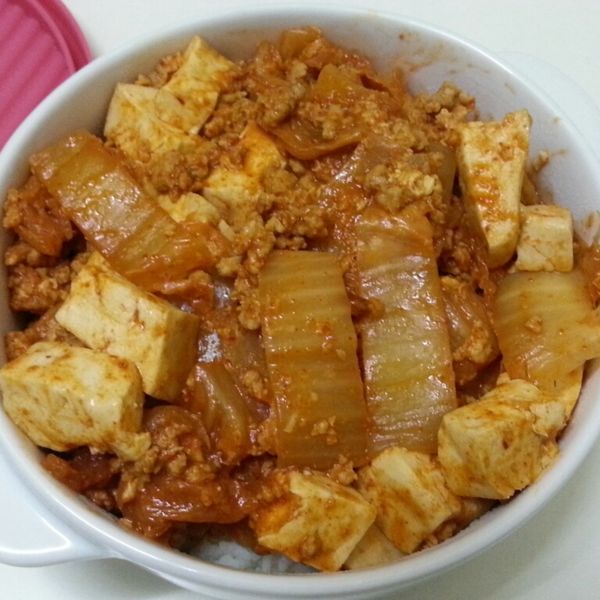 得意的一天橄欖油-泡菜麻婆豆腐 : Wi一起做
