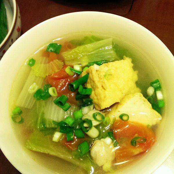 番茄油豆腐湯：Bear mama 一起做
