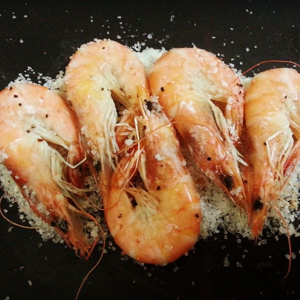 鹽烤胡椒蝦：Chiahua  Lin 一起做