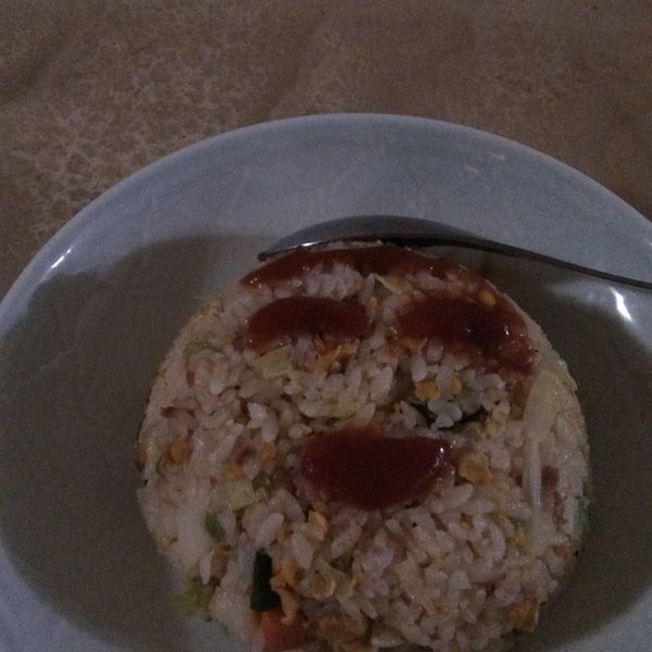 火腿蛋炒飯：方靜慧 一起做