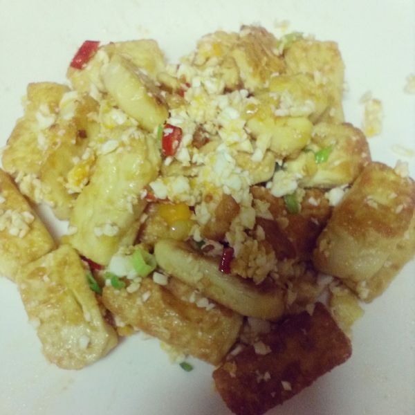 金沙豆腐 : 曾喬紫一起做