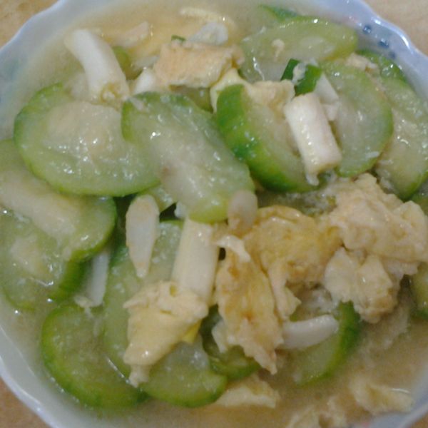 簡單好吃的絲瓜炒蛋 : Debbie Wu一起做