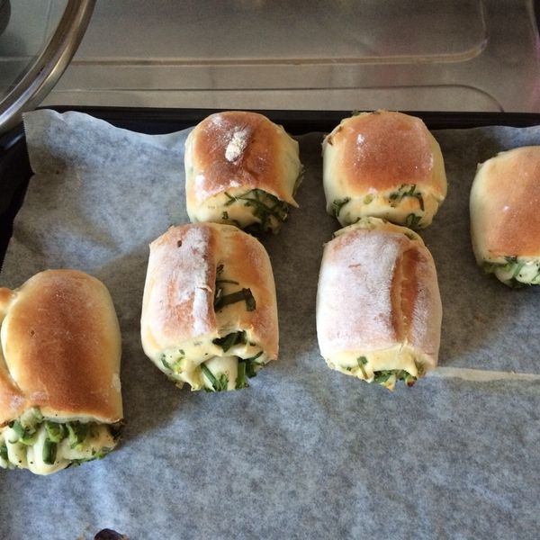 迷你蔥燒餅 : 遠藤竺君一起做