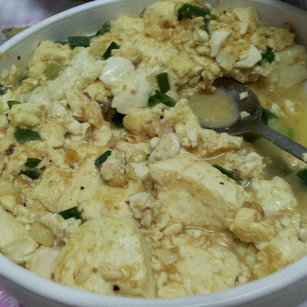 金沙豆腐：小噗 一起做