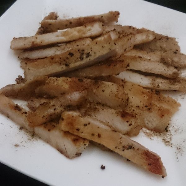 香煎黑胡椒松阪豬：Ameko 一起做