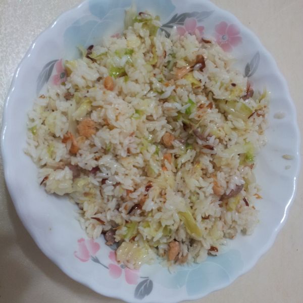 lanni  香甜高麗菜飯：佩雯 一起做