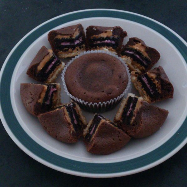 不失敗的奧利奧花生醬巧克力杯子蛋糕：YoRi Chong Siew  一起做