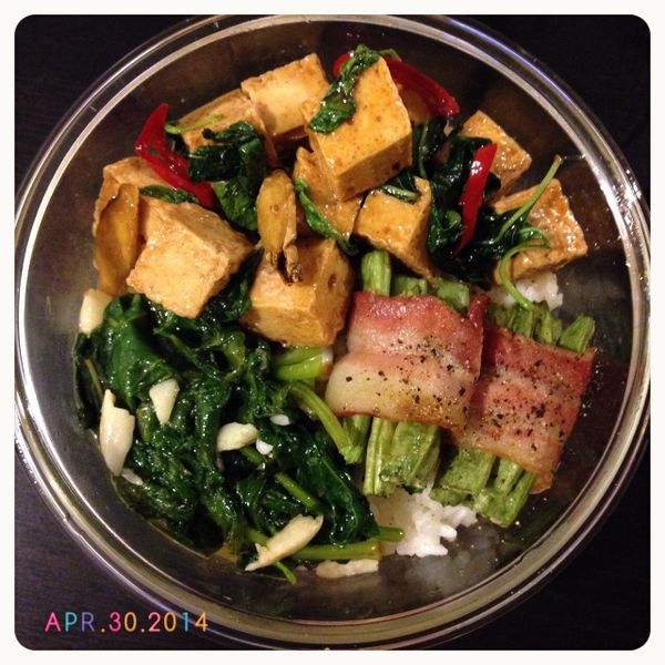 三杯百頁豆腐：成米粒 一起做