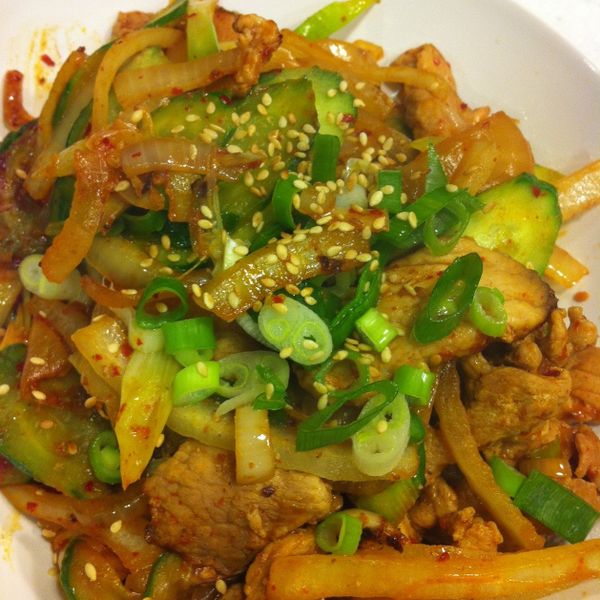 【7/食】泡菜炒豬肉：Cathy Ch 一起做