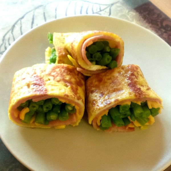 四季豆火腿蛋捲：Yuhan Chen 一起做