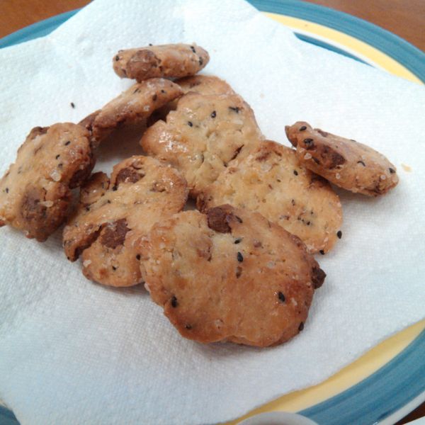 超健康～橄欖油芝麻麥片餅乾：許絹惠 一起做