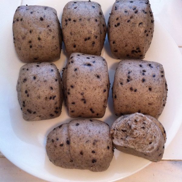 黑芝麻饅頭 : Alex's mommy一起做