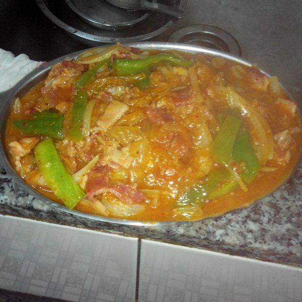 韓式泡菜義大利麵：翁靜 一起做