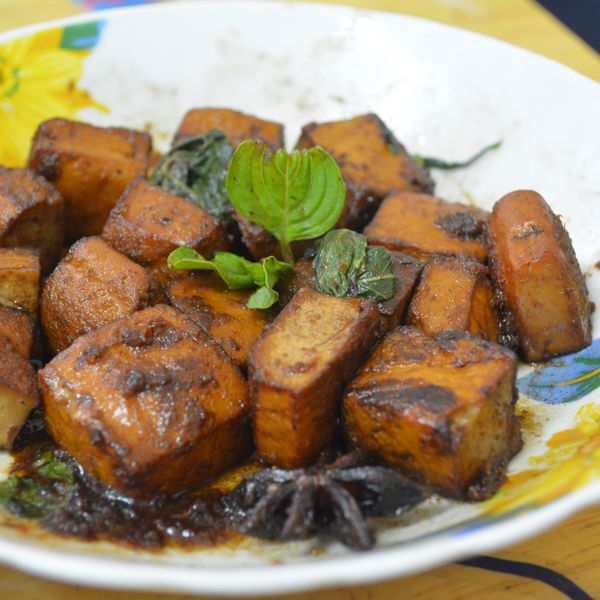 ♥憶柔蔬食♥三杯簡單滷豆干~可素食：Mizuna Tang 一起做