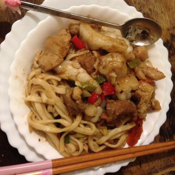 【粉豬兒】沙茶蔥辣拌乾麵 : 鄭銀子一起做