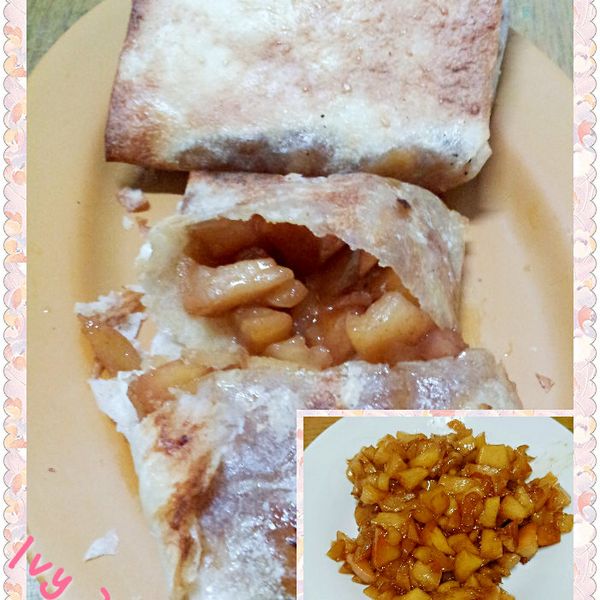 烤蘋果春捲:Ivy 一起做