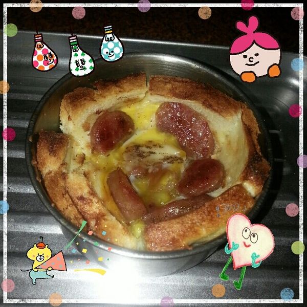 吐司烤蛋盅：陳小肉 一起做