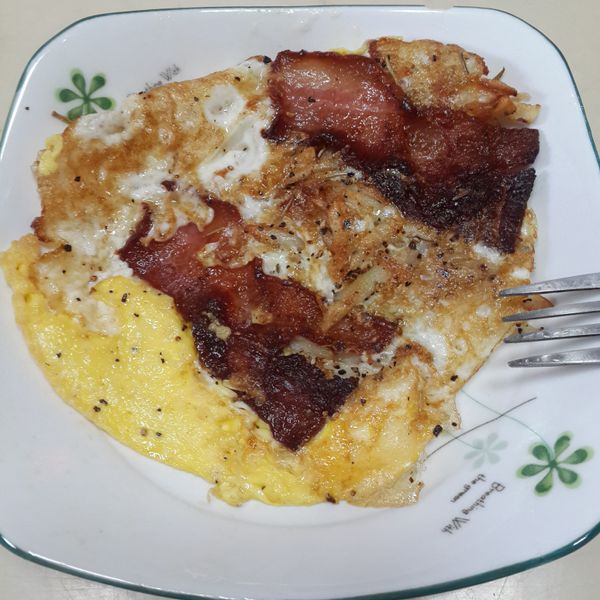 10分鐘快速早餐【洋芋培根蛋】：脆笛酥 一起做