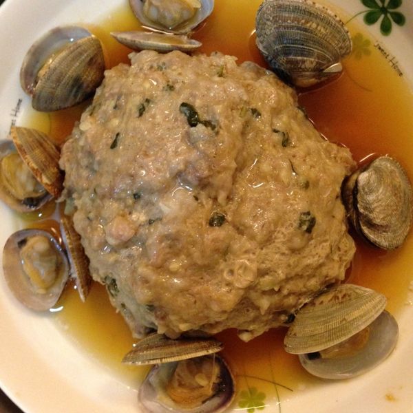 ^Q^ 塔香蛤蜊蒸肉餅  <<蒸肉餅5>>：Akai Huang 一起做