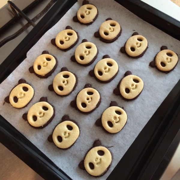 熊貓餅乾 : 愛吃小美咪一起做