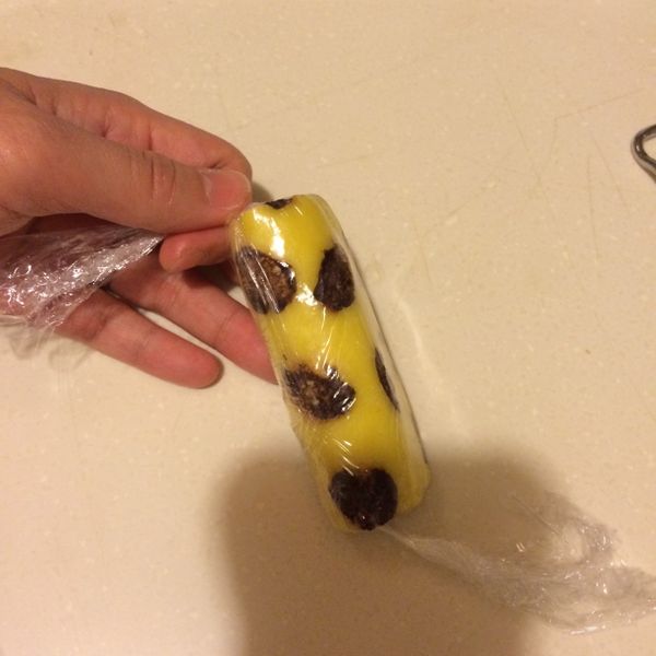 自製(豹紋)東京香蕉蛋糕 ♥巧克力香蕉卡士達餡♥ : 愛吃小美咪一起做