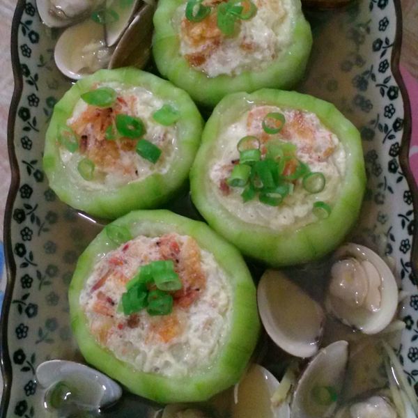 一菜二吃之絲瓜盅蒸蛋：洪伯駿 一起做
