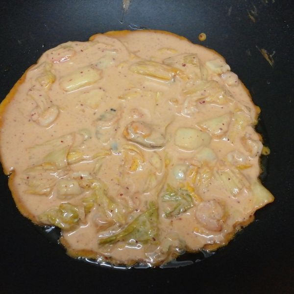 素食大阪燒：tissue 一起做