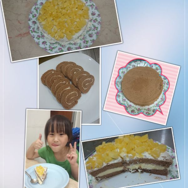 巧克力瑞士捲(黑森林) : 劉裕英一起做