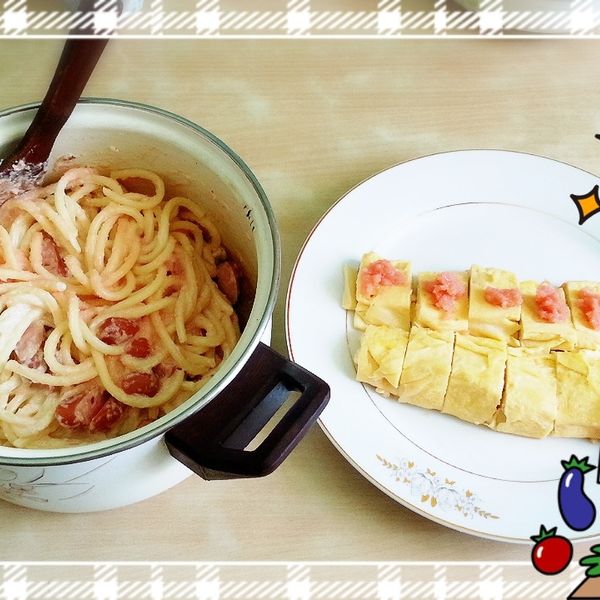 明太子鮭魚義大利麵 : Eternal-Snow一起做