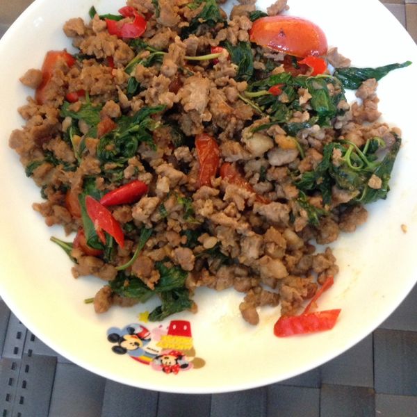 扒完三碗飯! 泰式打拋豬 食譜 : Kelly Lin一起做