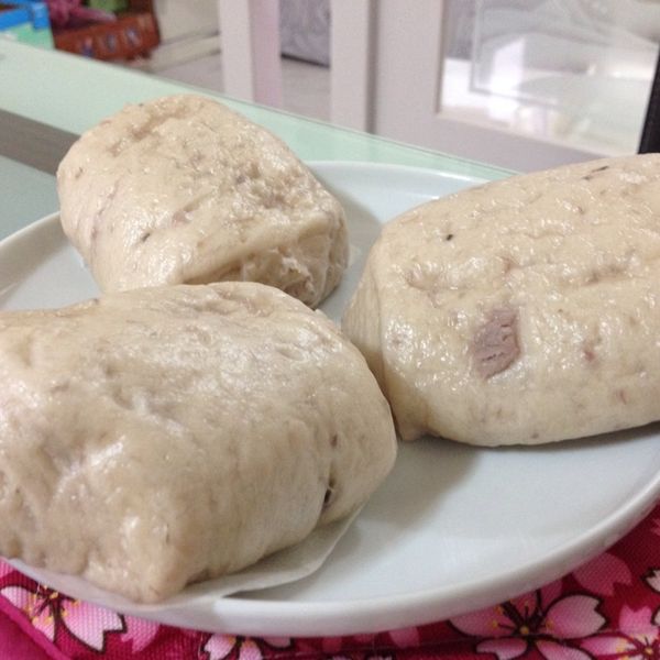 純天然的芋頭饅頭 : XiauHan Lin一起做