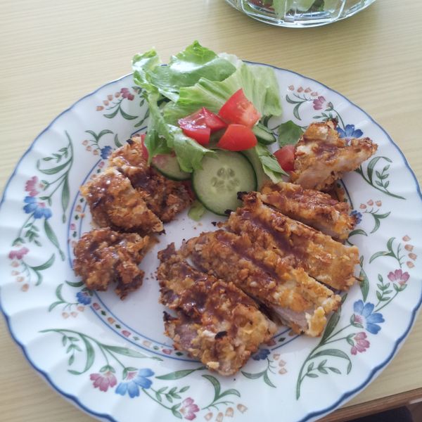 減肥就從春天開始之免炸豬排：Weiling  一起做