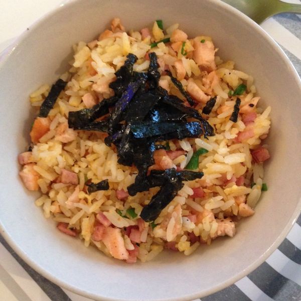 培根鮭魚黃金炒飯 : Doriswen一起做