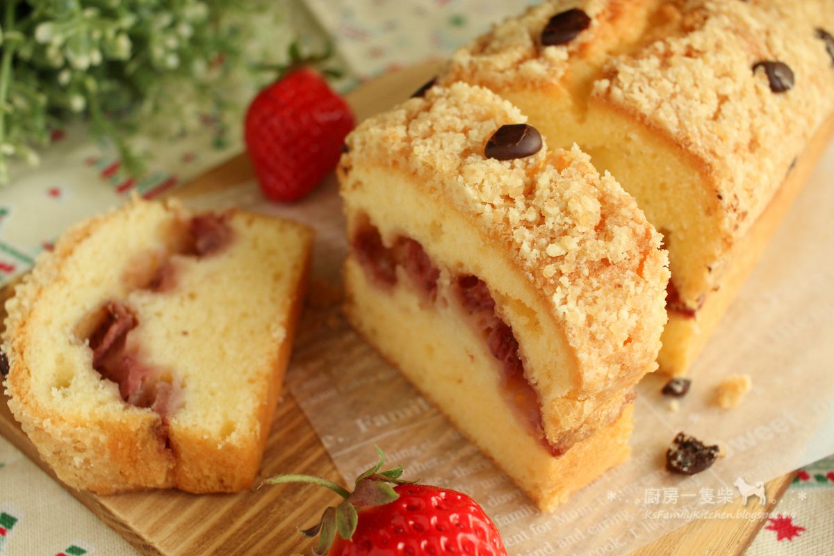 酥粒🍓草莓乳酪磅蛋糕