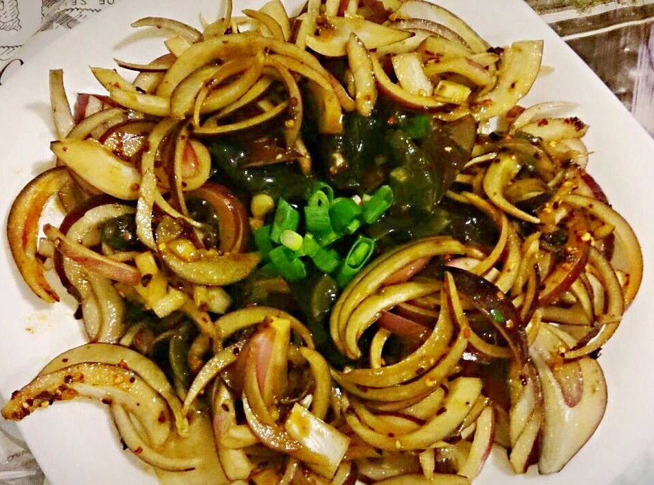 🌶🏺🥚🍯涼拌辣油洋蔥皮蛋