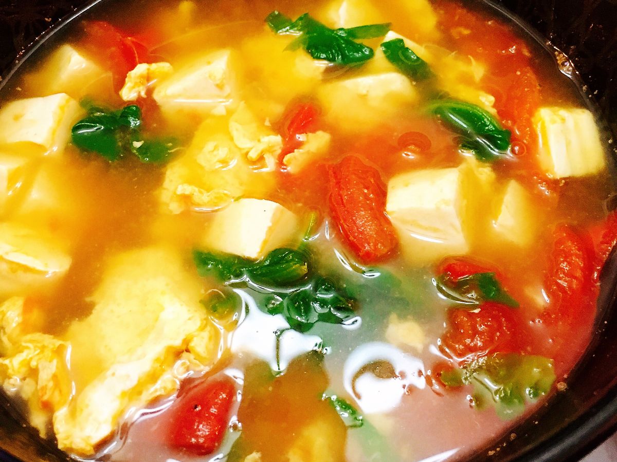 蕃茄蛋花湯（減醣版）