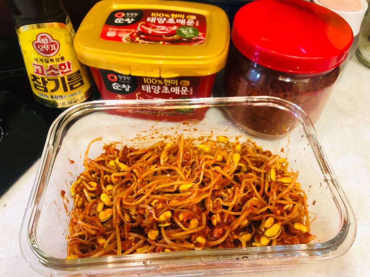 韓式涼拌黃豆芽