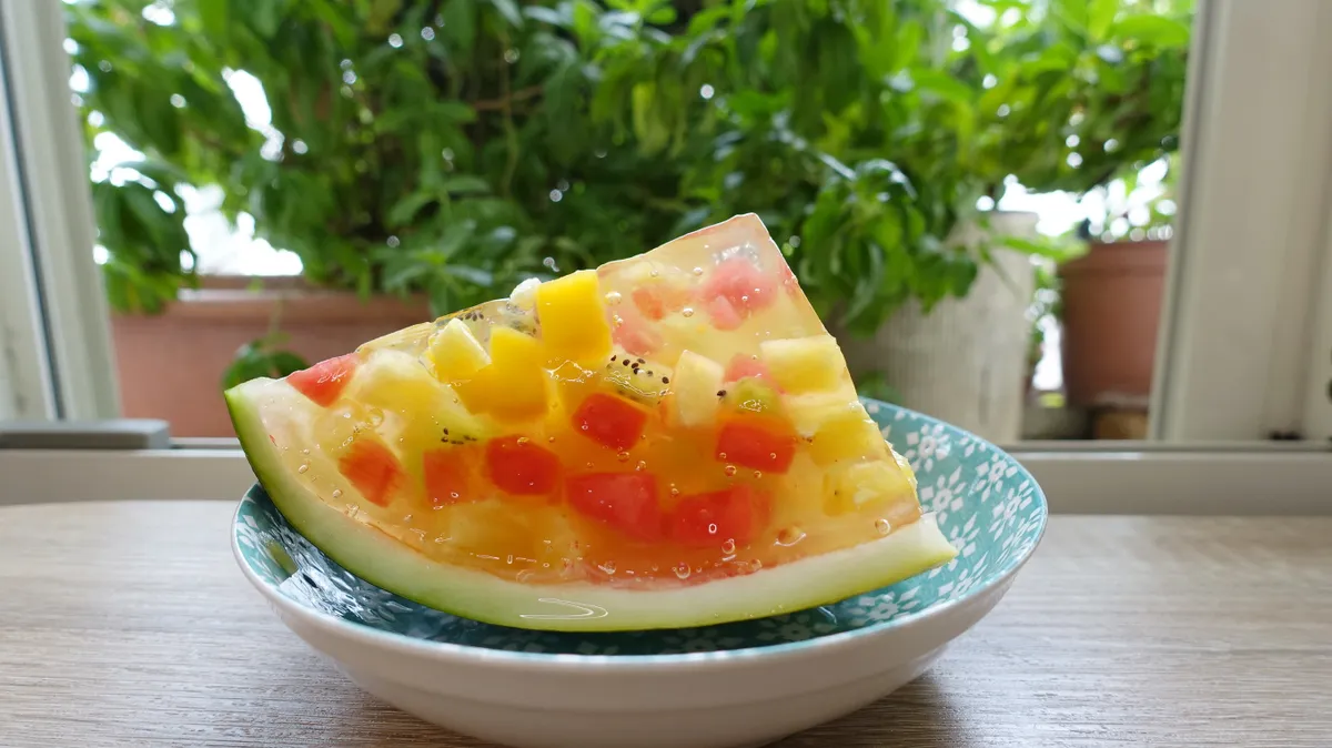 西瓜水果凍，簡單消暑的夏日甜點